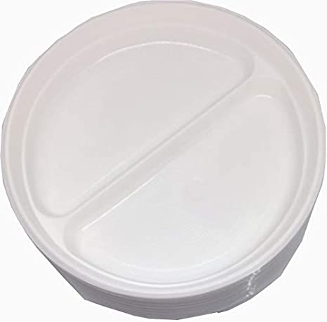 Menüteller rund 2-geteilt