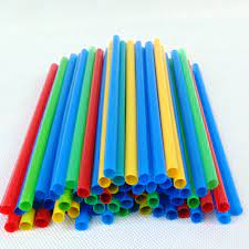 Trinkhalme Jumbo, bunt 8x250 mm