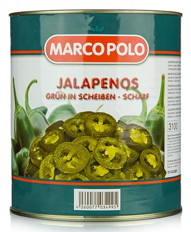 Jalapenos in Scheiben Marco Polo Dose