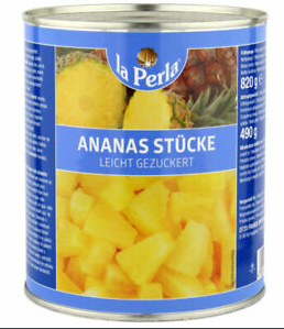 Ananasstücke groß La Perla Dose